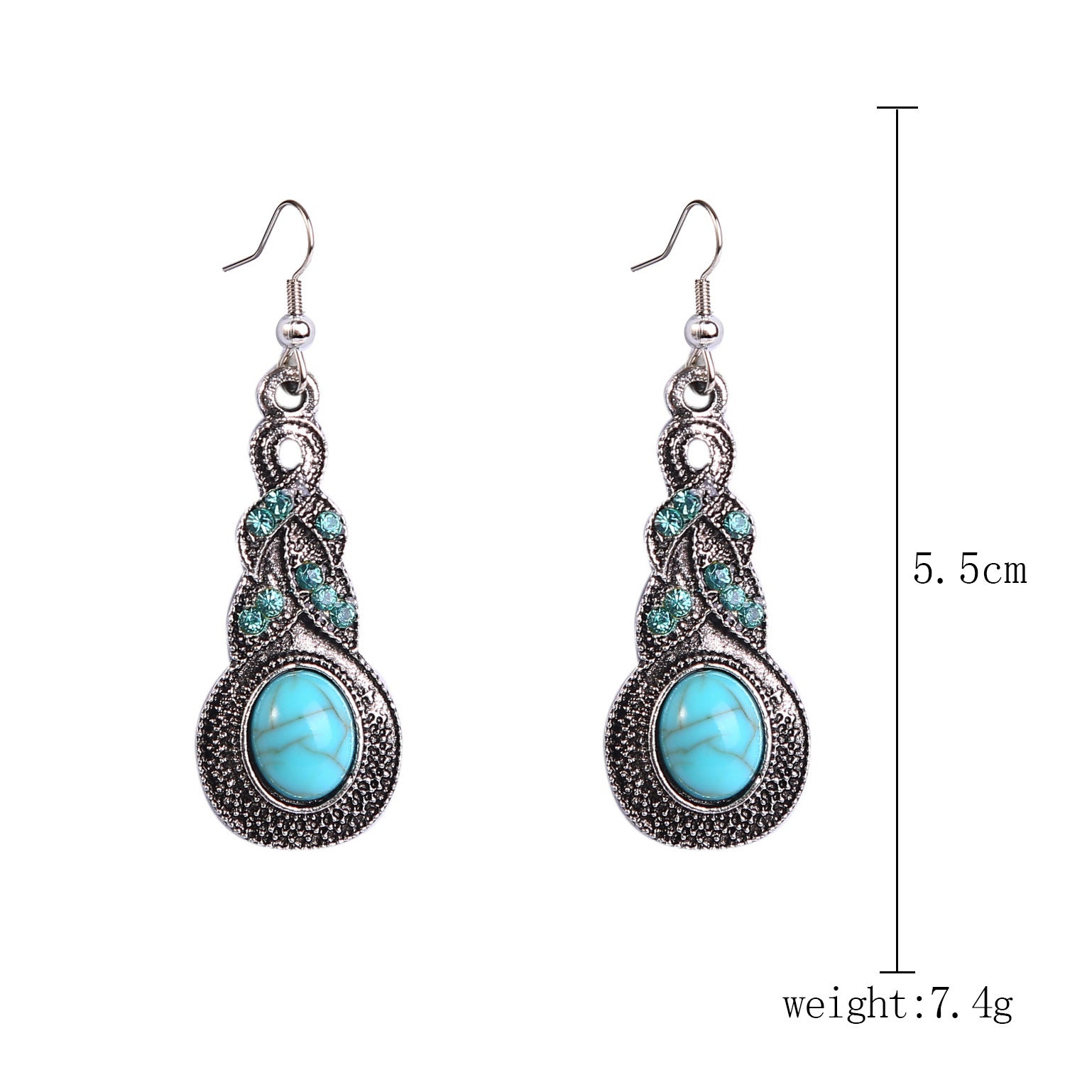 Wholesale Ethnic Turquoise Bohemian Vintage Earrings